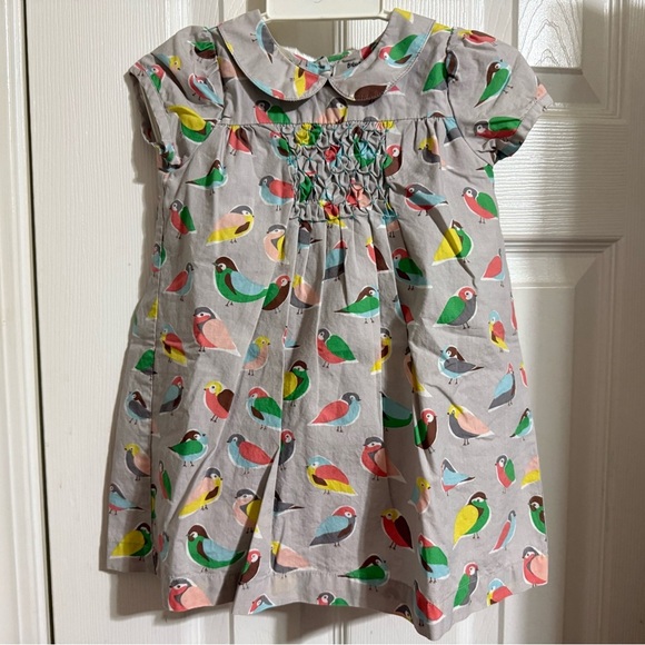 Baby Boden Smocked Bird Dress & Ruffle Butt Diaper Cover - Picture 1 of 8